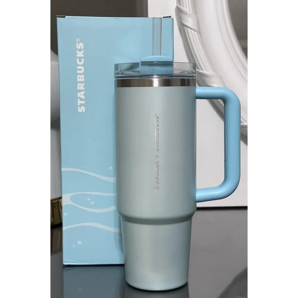 Stanley x Starbucks CHINA Exclusive 2025 SUMMER BLUE Series 30oz Tumbler